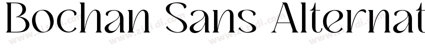 Bochan Sans Alternat字体转换